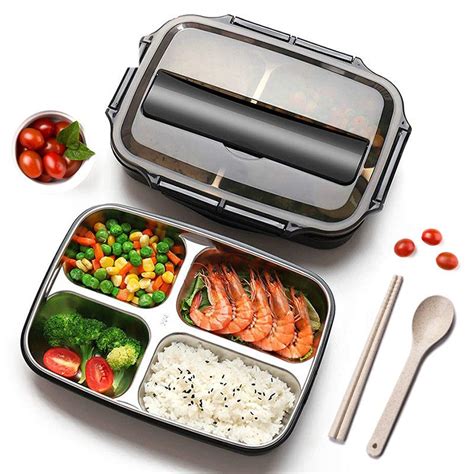 best stainless steel bento box|leakproof bento box adult.